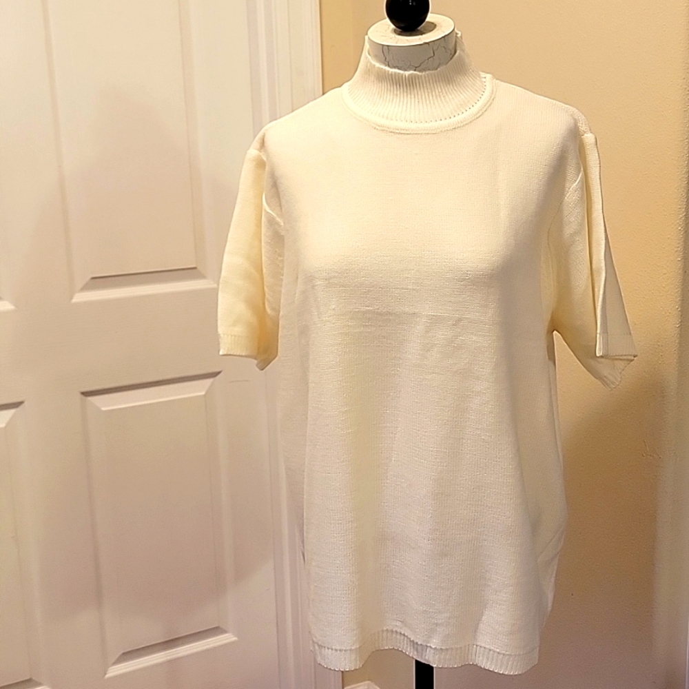 Denim & Company Chevron Stitch Twin Set Sweater - Picture 4 of 5